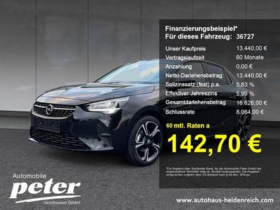 Gebraucht Opel Corsa Elegance 75 PS (55 kW) 2022 Schwarz Kleinwagen