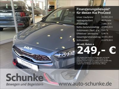 gebraucht Kia ProCeed GT 1.6 T-GDI EU6d Navi Leder digitales Cockpit Soundsystem JBL LED ACC El. Heckklappe