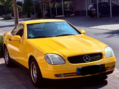 Brugt Mercedes SLK200 136 HK (100 kW) 1999 Gul Cabriolet