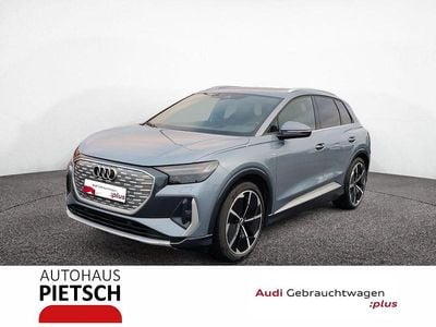 Gebraucht Audi Q4 e-tron S-Line 150 kW (204 PS) 2021 Geysirblau metallic SUV