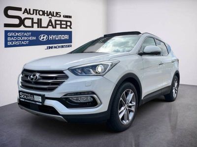 gebraucht Hyundai Santa Fe blue 2.2 CRDI 4WD/Automatik/Premium