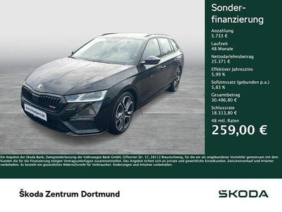 Usata Skoda Octavia RS 200 CV (147 kW) 2023 Nero Station wagon
