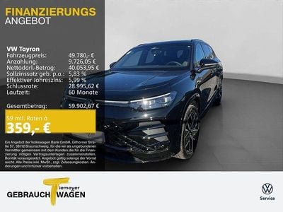 Second-hand VW Tayron R-line 193 CP (141 kW) 2025 Negru SUV