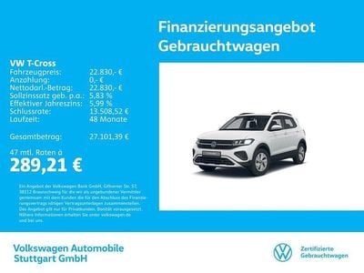 Gebraucht VW T-Cross Life 116 PS (85 kW) 2025 Pure white SUV