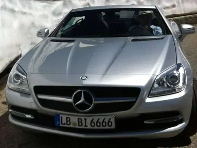 Gebraucht Mercedes SLK200 184 PS (135 kW) 2014 Silber Cabrio