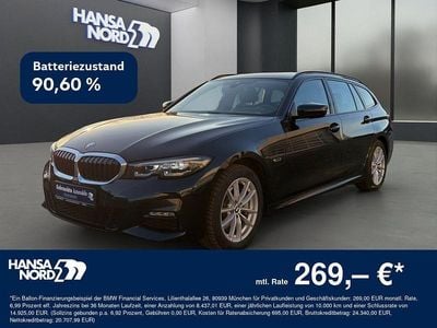 Gebraucht BMW 330e M Sport 252 PS (185 kW) 2021 Schwarz / saphirschwarz (metallic) Kombi