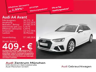 Gebraucht Audi A4 S-Line 204 PS (150 kW) 2024 Arkonaweiß Kombi