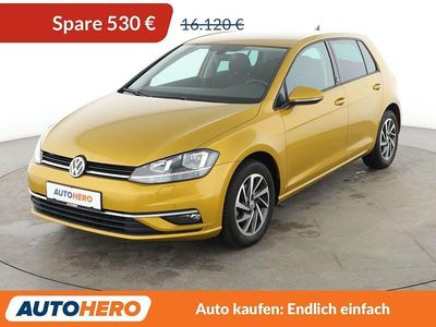 Gelb Gebraucht 2018 VW Golf Sound Limousine | 15.240 € (Guter Preis)