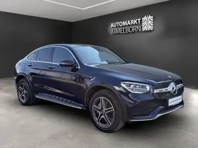 Brugt Mercedes GLC300e AMG 320 HK (235 kW) 2020 Blå Coupe