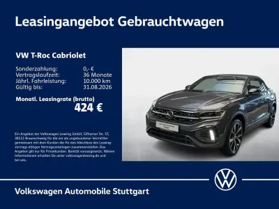 Gebraucht VW T-Roc Cabriolet R-line 150 PS (110 kW) 2023 Grün Cabrio