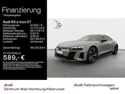Grau Gebraucht 2024 Audi e-tron GT quattro Sport Limousine | 81.890 € (Fairer Preis)