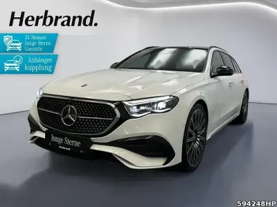 Brugt Mercedes E220 AMG 197 HK (144 kW) 2024 Hvid Sedan