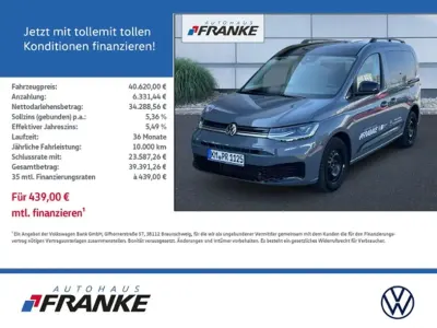 Gebraucht VW Caddy Edition 122 PS (89 kW) 2025 Pure grey / deep black perlef Van / Kleinbus