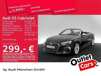 Gebraucht Audi S5 Cabriolet Ambiente 354 PS (260 kW) 2024 Mythosschwarz metallic Cabrio