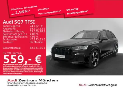 Gebraucht Audi SQ7 Ambiente 507 PS (372 kW) 2022 Mythosschwarz metallic SUV