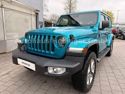 Second-hand Jeep Wrangler Unlimited Sahara 200 CP (147 kW) 2020 Albastru SUV