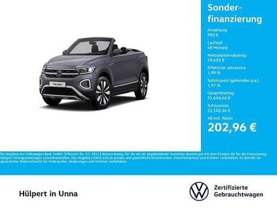 Gebraucht VW T-Roc Cabriolet Move 150 PS (110 kW) 2024 Grau Cabrio