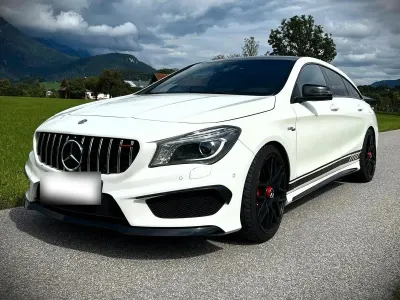 Gebraucht Mercedes CLA45 AMG Shooting Brake AMG 381 PS (280 kW) 2015 Weiß Kombi