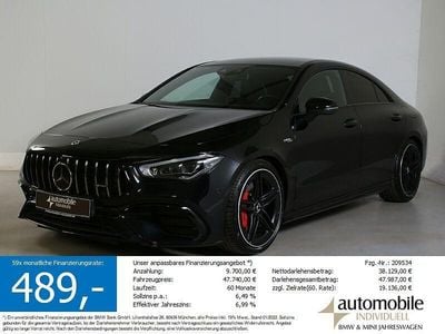Nachtschwarz uni Gebraucht 2021 Mercedes CLA45 AMG AMG Coupé | 47.739 € (Guter Preis)