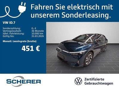 Gebraucht VW ID.7 GTX 250 kW (340 PS) 2025 Aquamarinblau metallic schwarz (metallic) Limousine
