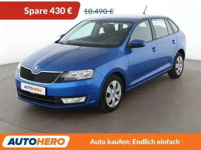 Gebraucht Skoda Rapid Ambition 90 PS (66 kW) 2016 Blau Kleinwagen