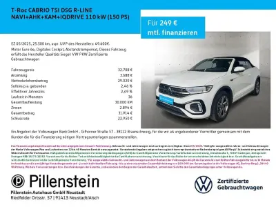 Gebraucht VW T-Roc Cabriolet IQ Drive 150 PS (110 kW) 2025 Weiß Cabrio