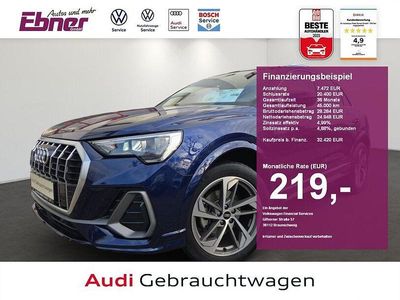Gebraucht Audi Q3 S-Line 150 PS (110 kW) 2023 Navarrablau metallic SUV