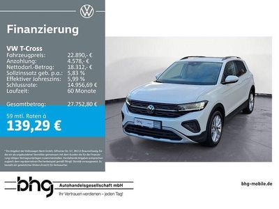 Gebraucht VW T-Cross Life 116 PS (85 kW) 2025 Weiß SUV