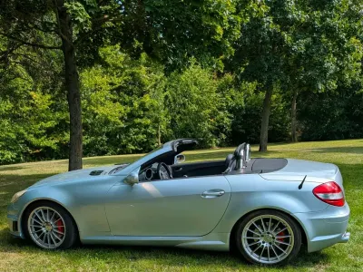 Gebraucht Mercedes SLK350 AMG 279 PS (205 kW) 2004 Silber Cabrio
