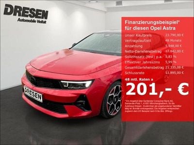 Rot Gebraucht 2022 Opel Astra GS Line Limousine | 23.790 € (Etwas zu teuer)