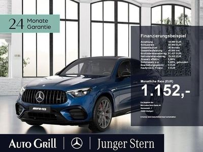 Gebraucht Mercedes GLC63 AMG AMG 476 PS (350 kW) 2024 Metalliclack spektralblau Coupé