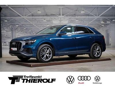 Gebraucht Audi Q8 S-Line 381 PS (280 kW) 2021 Galaxisblau metallic SUV