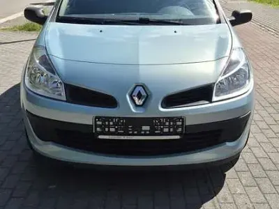 Gebraucht Renault Clio II Authentique 75 PS (55 kW) 2008 Blau "iceberg" Kleinwagen
