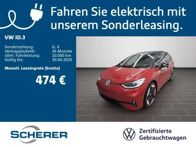 Brugt VW ID.3 GTX 239 kW (326 HK) 2025 Rød Hatchback