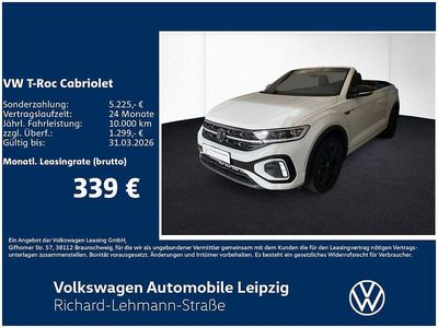 Neu VW T-Roc Cabriolet R-line 150 PS (110 kW) 2025 Weiß Cabrio