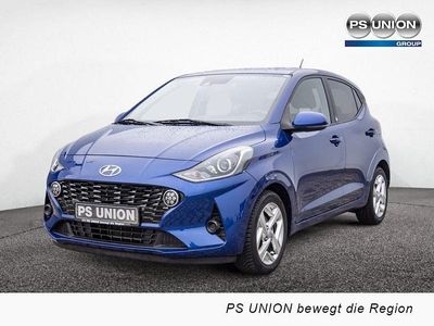 Gebraucht Hyundai i10 Edition 30 67 PS (49 kW) 2021 Blau / intense blue Kleinwagen