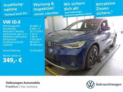 Gebraucht VW ID.4 Pro Performance 150 kW (204 PS) 2022 Blue dusk metallic/schwarz (metallic) SUV