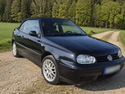 Gebraucht VW Golf Cabriolet Conceptline 101 PS (74 kW) 1998 Schwarz Cabrio