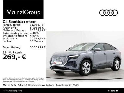 Kieselgrau Gebraucht 2023 Audi Q4 Sportback e-tron Advanced SUV | 31.960 € (Fairer Preis)