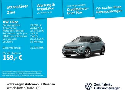 Gebraucht VW T-Roc Life 150 PS (110 kW) 2025 Blau SUV