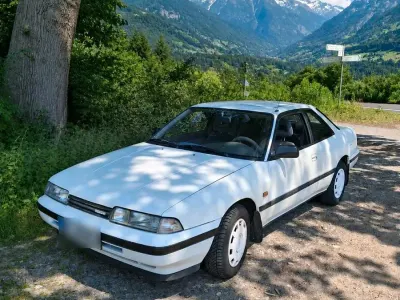 Gebraucht Mazda 626 115 PS (84 kW) 1988 Weiß Coupé