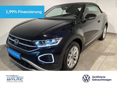 Gebraucht VW T-Roc Cabriolet Style 150 PS (110 kW) 2023 Schwarz Cabrio