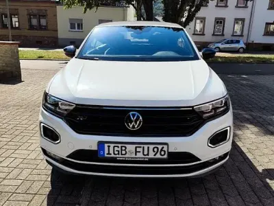 Gebraucht VW T-Roc Cabriolet R-line 150 PS (110 kW) 2021 Weiß Cabrio