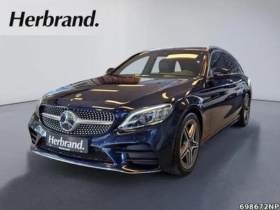 Gebraucht Mercedes C220 AMG 194 PS (142 kW) 2020 Cavansitblau metallic Kombi