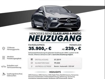 Second-hand Mercedes CLA35 AMG AMG 306 CP (225 kW) 2019 Gri Berlinǎ