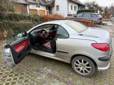 Brugt Peugeot 206 CC 136 HK (100 kW) 2001 Sølv Cabriolet