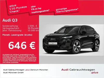Neu Audi Q3 S-Line 150 PS (110 kW) 2026 Schwarz SUV