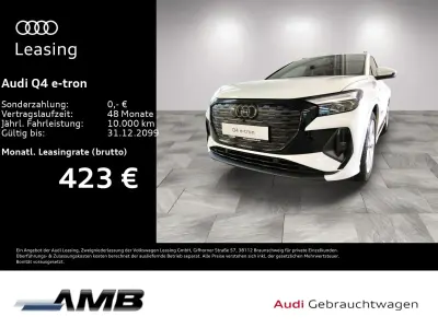 Gebraucht Audi Q4 e-tron S-Line 150 kW (204 PS) 2023 Gletscherweiß metallic SUV