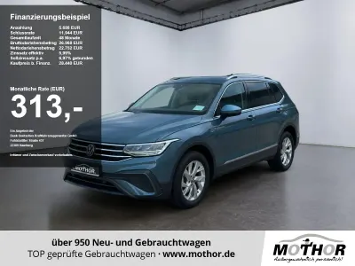 Gebraucht VW Tiguan Allspace Life 200 PS (147 kW) 2022 Petroleum blue SUV