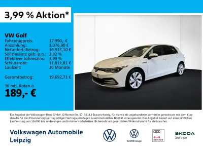 Gebraucht VW Golf VIII Style 131 PS (96 kW) 2022 Weiß Limousine